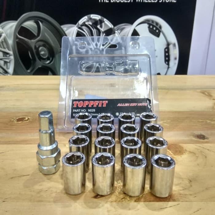 LUG NUT BAUT MUR SENEKA + KUNCI L UNIVERSAL UNTUK VELG RACING LIVINA HF