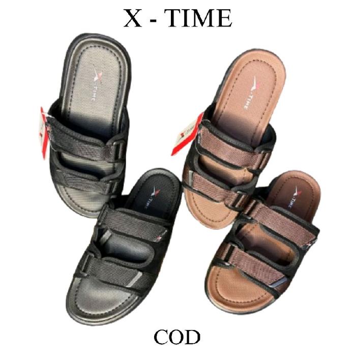 Sendal X - TIME Pria Original | Semdal Pria Dewasa | Sendal Kasual Pria