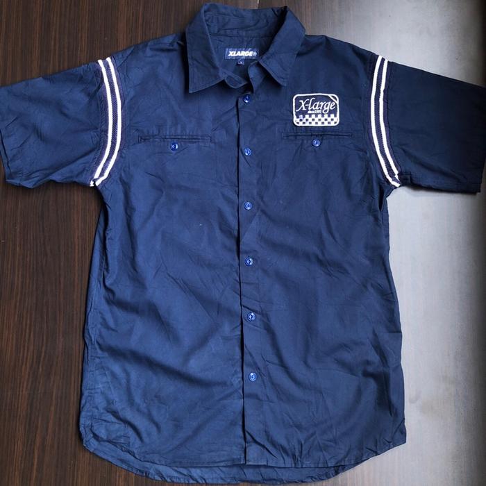 Kemeja pria open collar xlarge