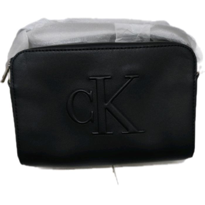 Tas Camera Bag Hitam dengan Logo CK Premium Quality