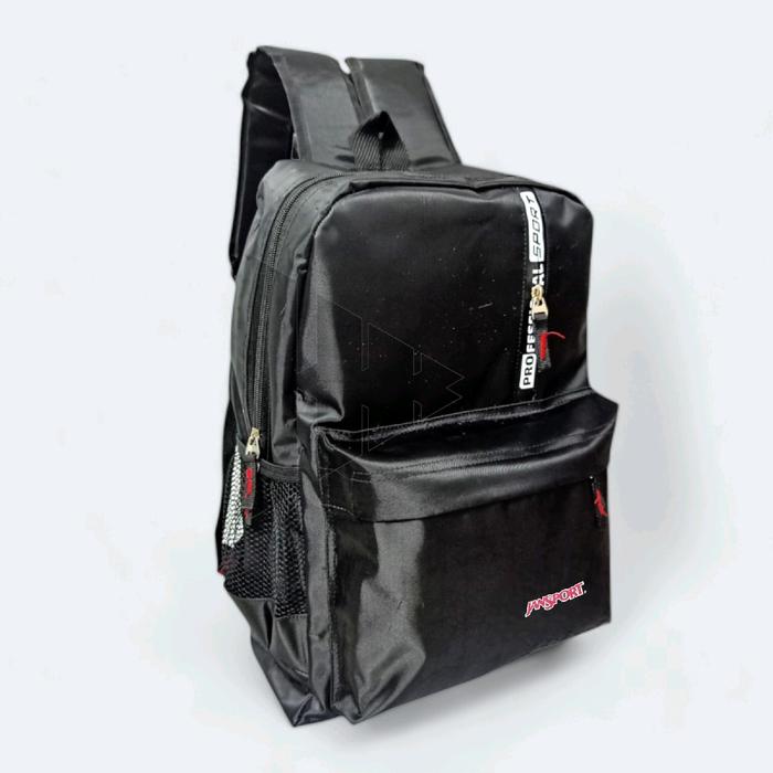 Tas ransel JANSPORT Tas Distro Trendy Unisex Tas sekolah Bacpack Pria Hitam Selempang