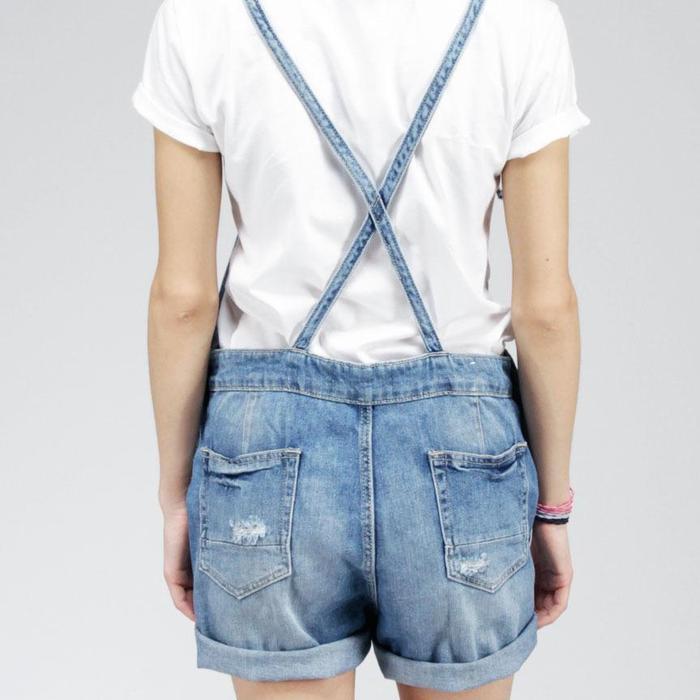 BOOM SALE Ninety Degrees Short Overall A01 Series Light Blue 41A01D3LL