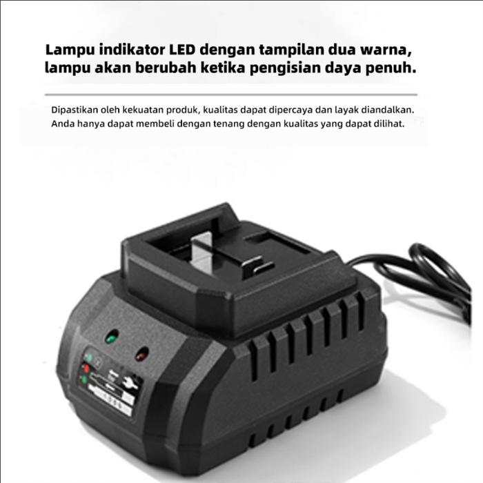 Adaptor Charger Baterai Lithium DC Adaptor  21V Fast Charger Bor Cordless Accessories For Lithium To