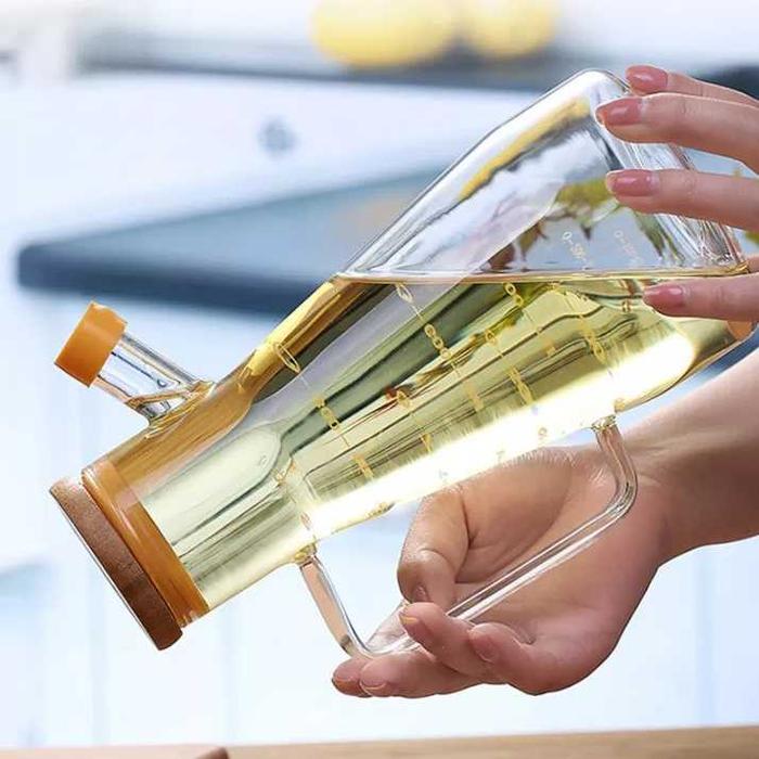 Primal One Two Cups Botol Minyak Borosilicate Glass Oil Pot  - 700ml