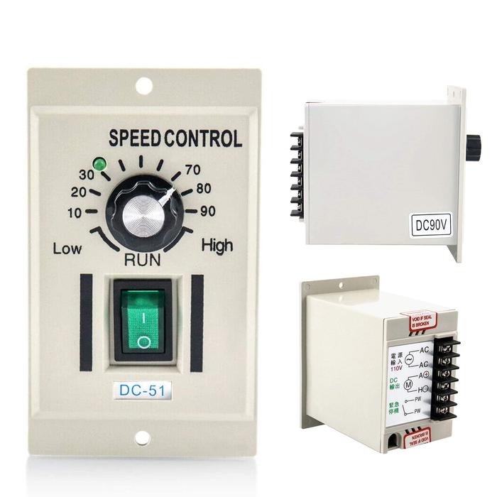 DC 0-90V AC 110V Knob Motor Speed Controller Variable Adjustable