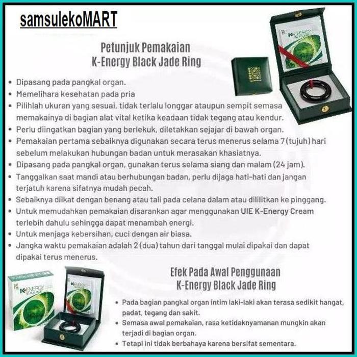 READYSTOK!! Black Jade K Link Ring Power Energy Blackjade Cincin Terapi Kuat Pria