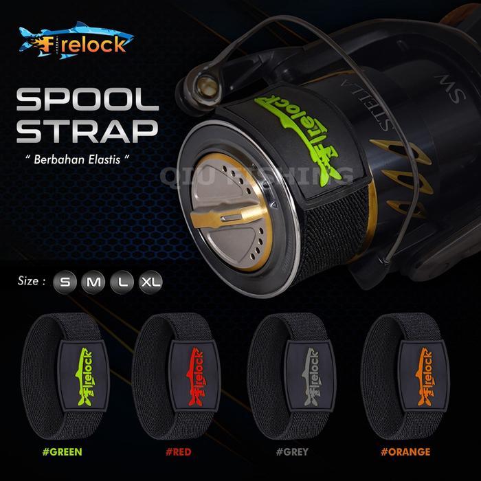 Spool Strap Firelock Firecast Spool Band Pengikat Spool Pelindung Senar Pancing - Hijau, L