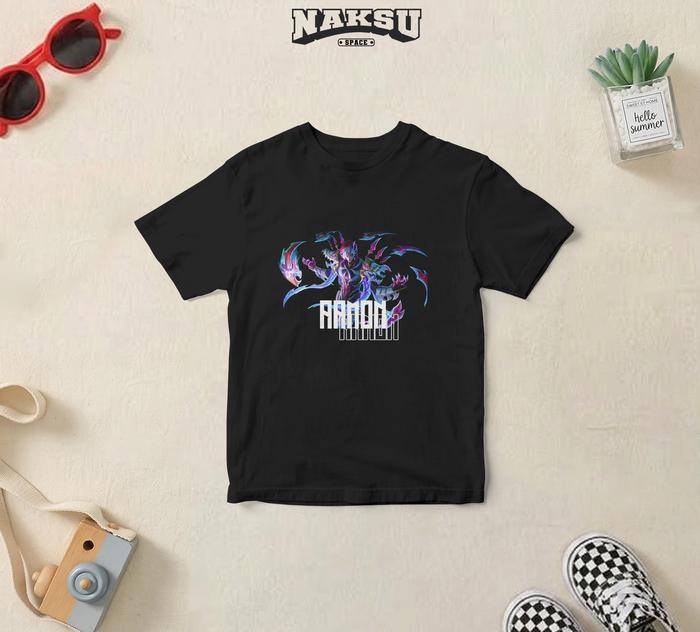 Kaos Anak Gambar Hero MLBB Aamon Skin Collector Baju anak Sablon DTF Bahan Lembut