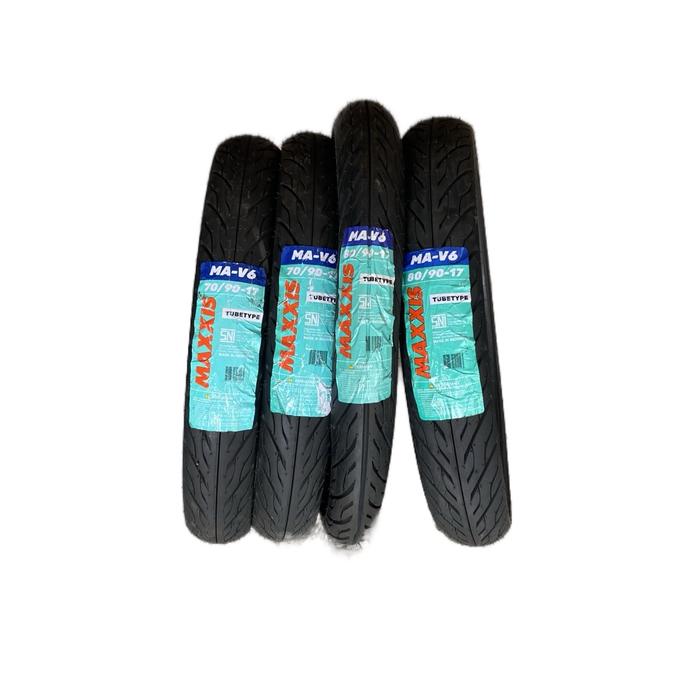 Maxxis MA-V6 Ban Motor Bebek Ring 17 TubeType ( Pake Ban Dalam ) 70/90-17 80/90-17 Motorcycle