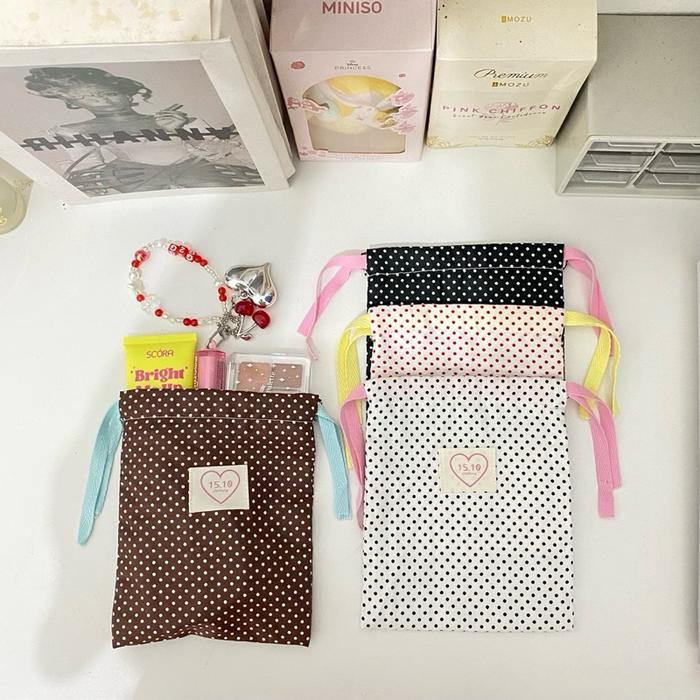 Pouch Serut Polkadot | Pouch Make Up |Pouch serbaguna