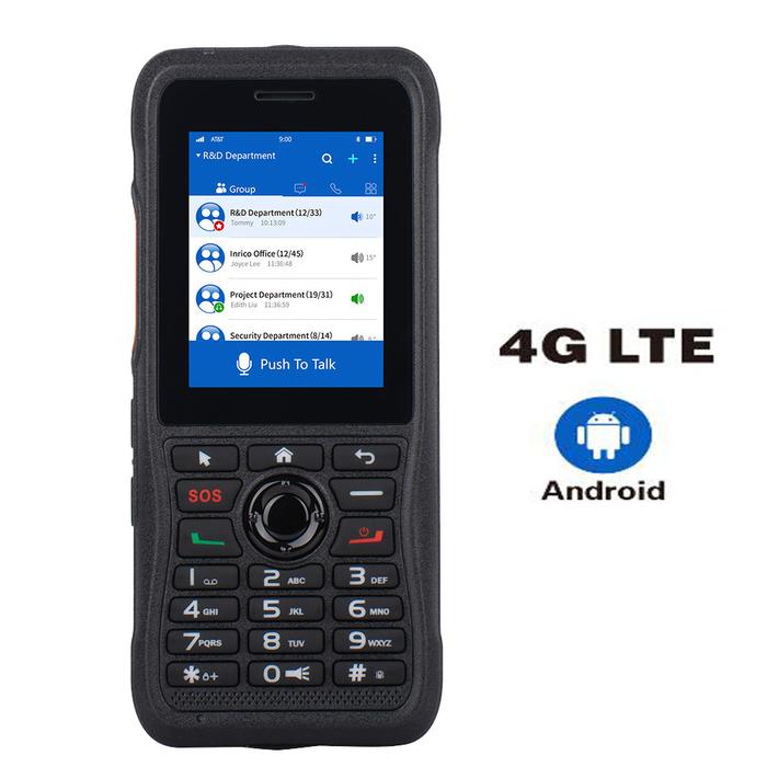 Zello Inrico T310 Rugged 4G Poc WiFi Radio with 2.4 inch Small keypad