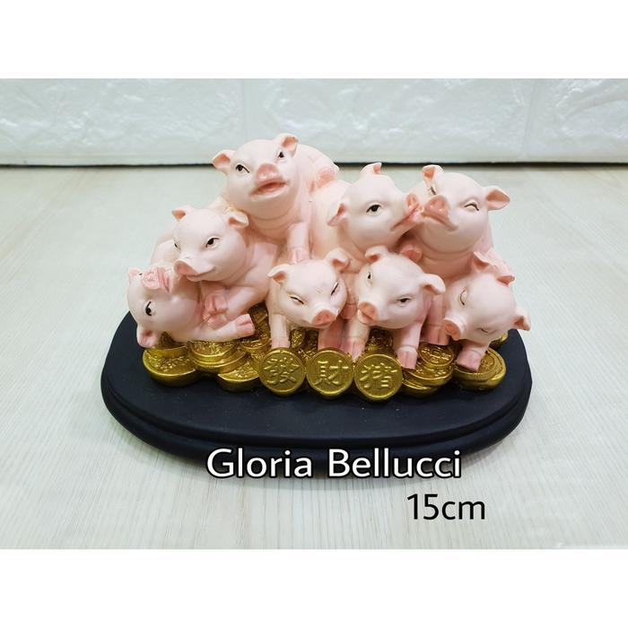 Patung Pajangan Babi Koin Coin Pig Emas Piggy