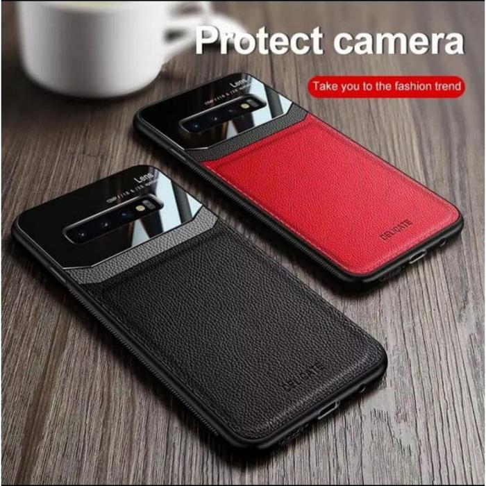Soft Hard Case Samsung Galaxy S10 S10 Plus S9 S9+ S8 S8+ PLUS Casing Leather Kulit Tpu