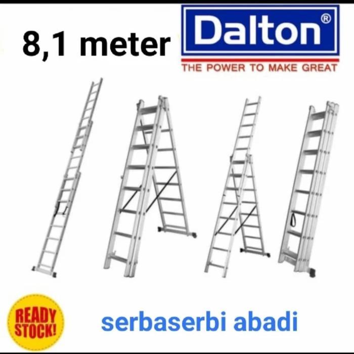 tangga extension alumunium 8,1 meter dalton