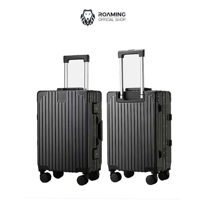 Roaming Koper A055 Kabin size 20 inch sd Bagasi size 28 inch Alumunium Frame TSA Lock 4 Roda 360 Rot