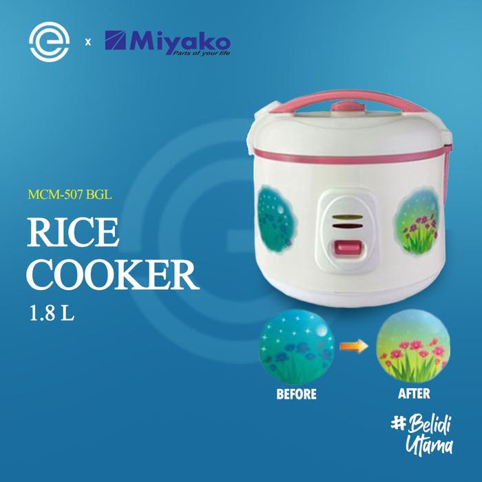 MIYAKO Rice Cooker 1.8 Liter MCM-507 BGL