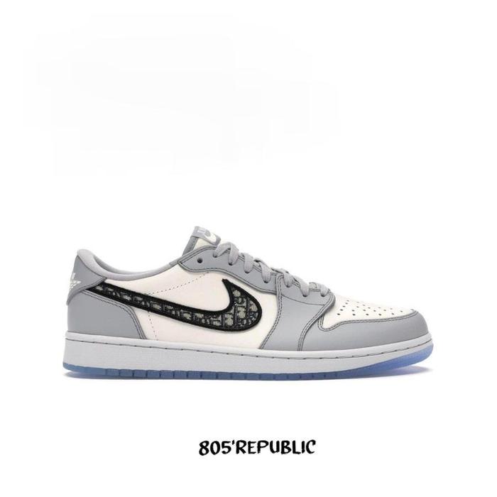 Nlke Air Jordan 1 Low Dior Grey White BNIB