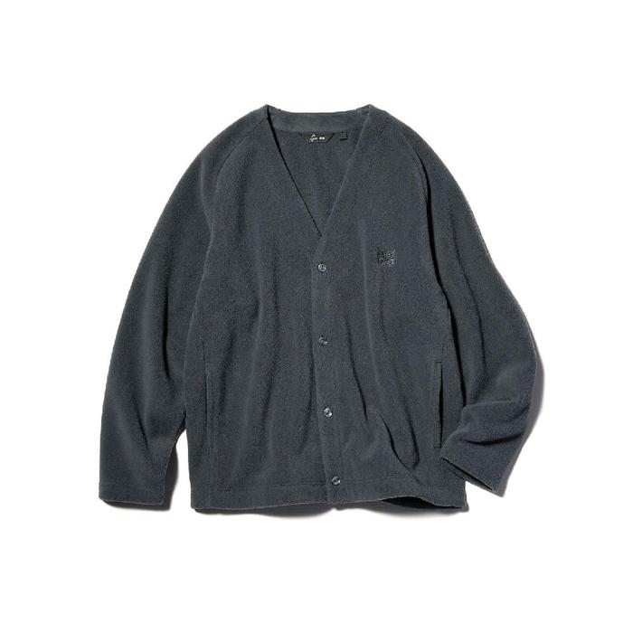 uniqlo x needles cardigan grey