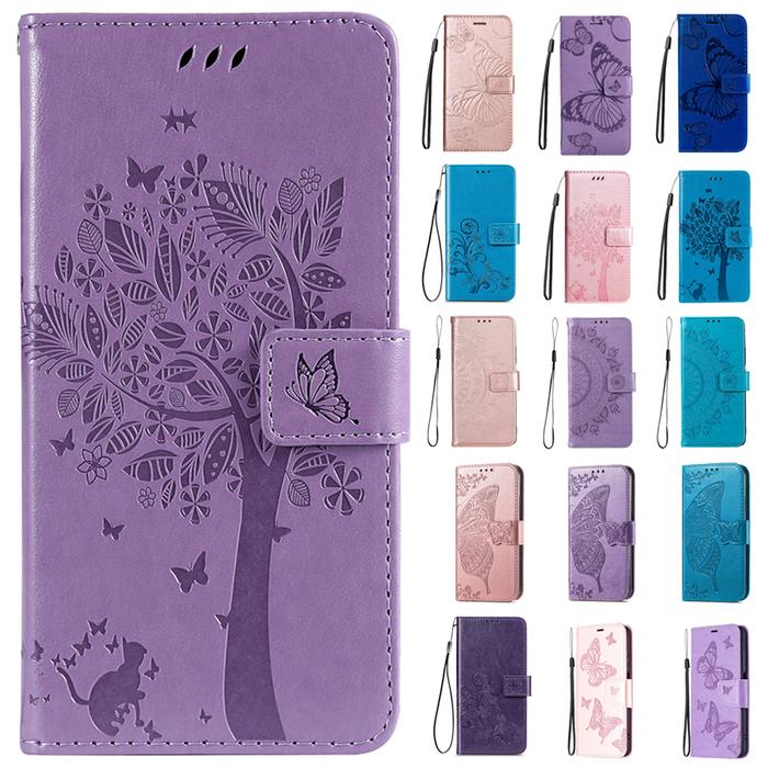 Wallet Embossed Magnetic Flip Leather Case For Xiaomi Redmi 12C 10