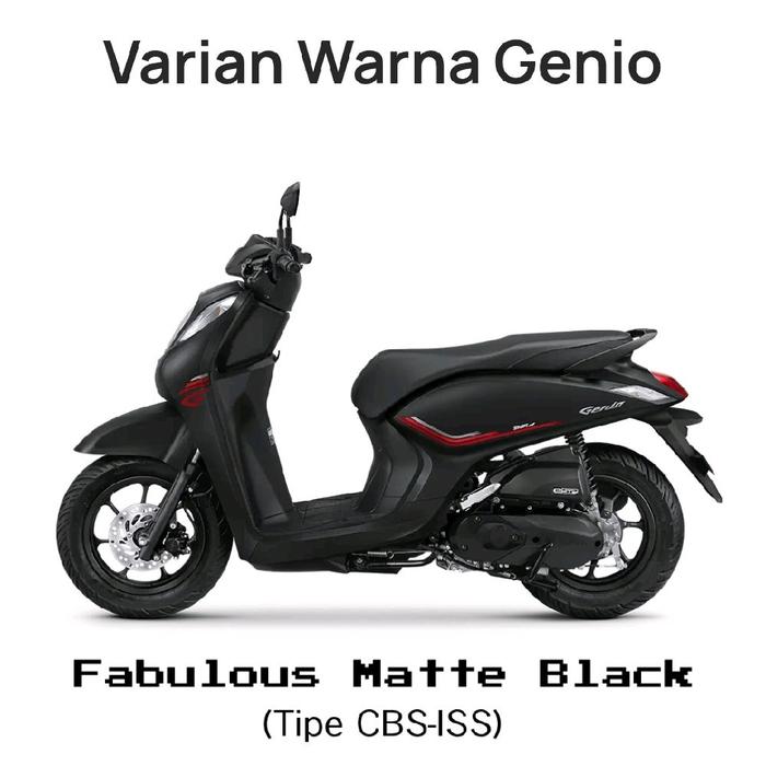 Honda Genio CBS ISS fabulous matte black 2026