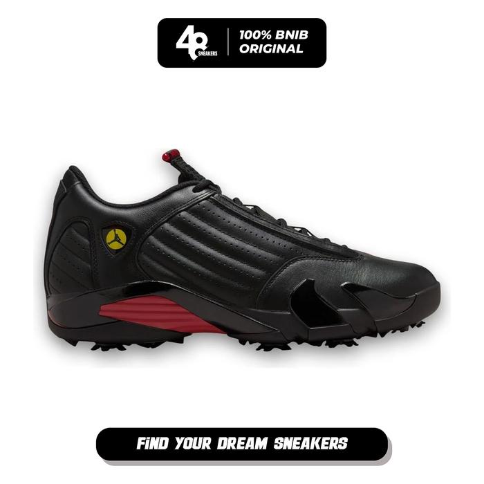 Sepatu Golf Pria Nike Air Jordan 14 Black (HJ7710-001) Original