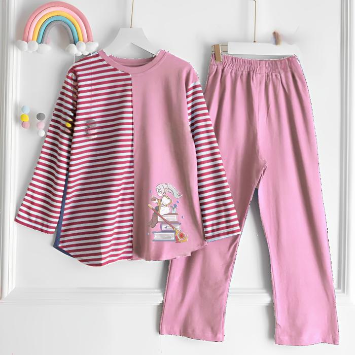 Frieren Set Kids/Amelia Kids/Barbie Set Kids  Setelan AnakTerbaru Bahan Crinkle Airflow Mix Shakila 