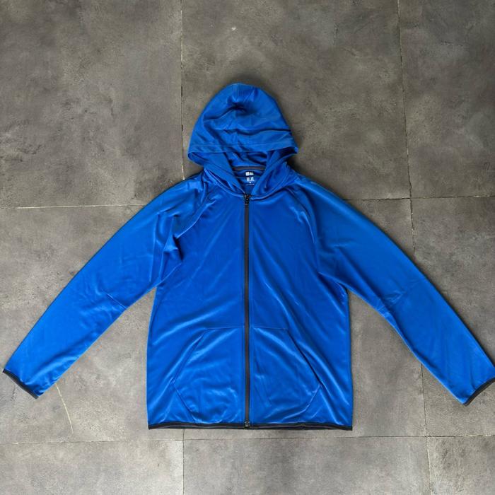 Uniqlo Dry Ex Full Blue Jacket Man