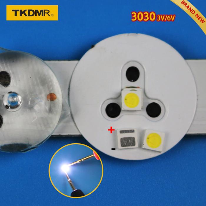 50 Buah Led Lampu Latar Tv 1.2W 3030 3V 6V Kit Electronique Led Led