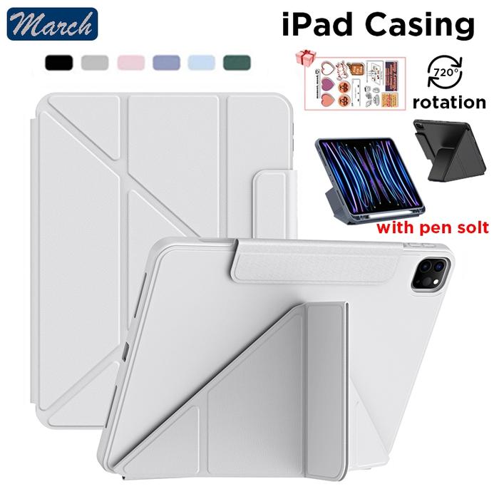 iPad Case Y-Stand untuk upgrade Casing iPad Air 4/Air 5/Air 6/Air 7 Case for iPad 7th/8th/9th/10th/1