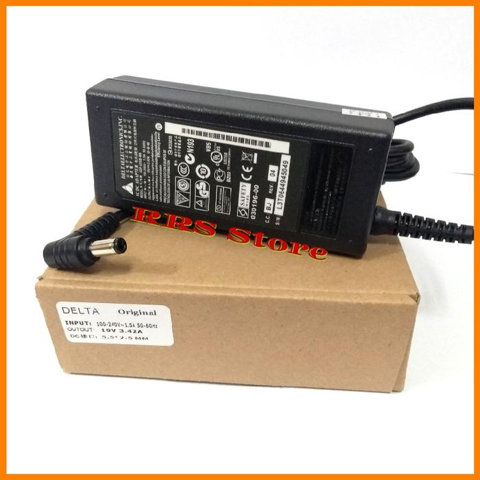 ORIGINAL Adaptor Charger AXIOO Delta 19v 3.42A dc-5.5*2.5 type axioo MNC MLC MVE TVW NVG TVS NVS TLM
