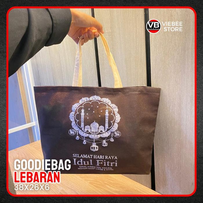 ( Isi 50 Biji ) Tas Lebaran Jumbo Muat Banyak Isi Sembako Lebaran Roti Kaleng Bingkisan Parcel Idul 