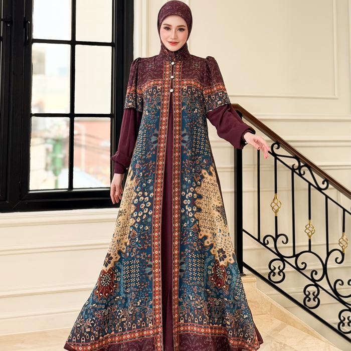 AGOEST HANGGONO GAMIS SETDUNG LAELA SERIES AH 164 MAROON