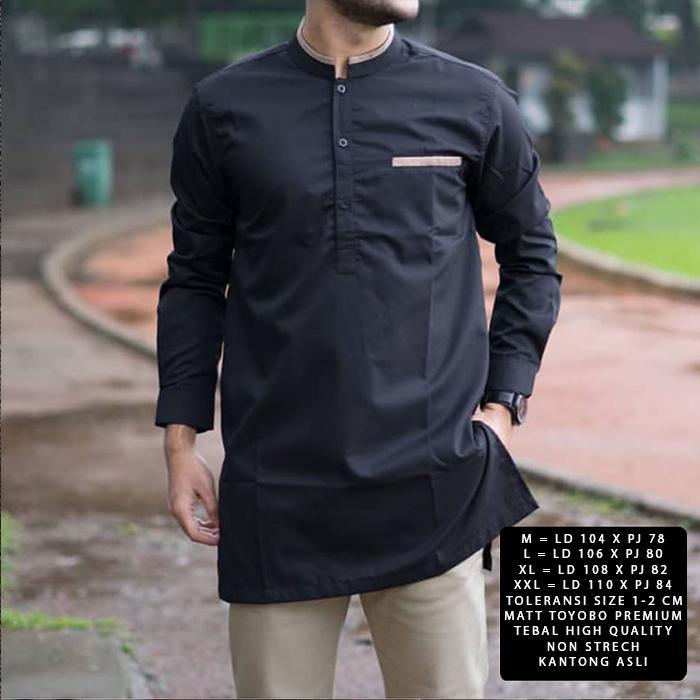 JJ968 [Koko Anwa size M NI]Baju koko pria matt toyobo varian warna PROMO SPECIAL