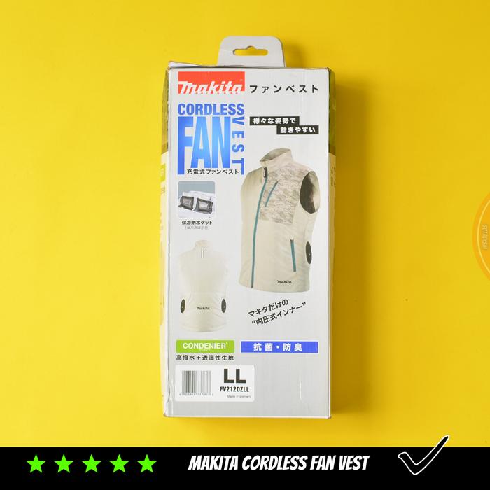Makita Cordless Fan Vest Size Ukuran XL Air Conditioning Jaket Kipas Angin AC Rompi Pendingin Proyek