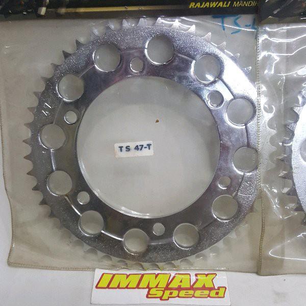 Sprocket Suzuki TS 125 TS-125 Gir Gear Blkg Belakang 428 46 47 428-46 428-47 NO SSS TK RK DID girset
