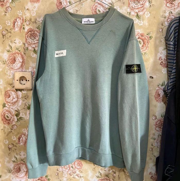 crewneck stone island junior second hijau sage sz14 Sweatshirt Art