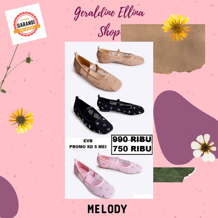 Sepatu flat shoes wanita seri MELODY EVB SALE original 100%