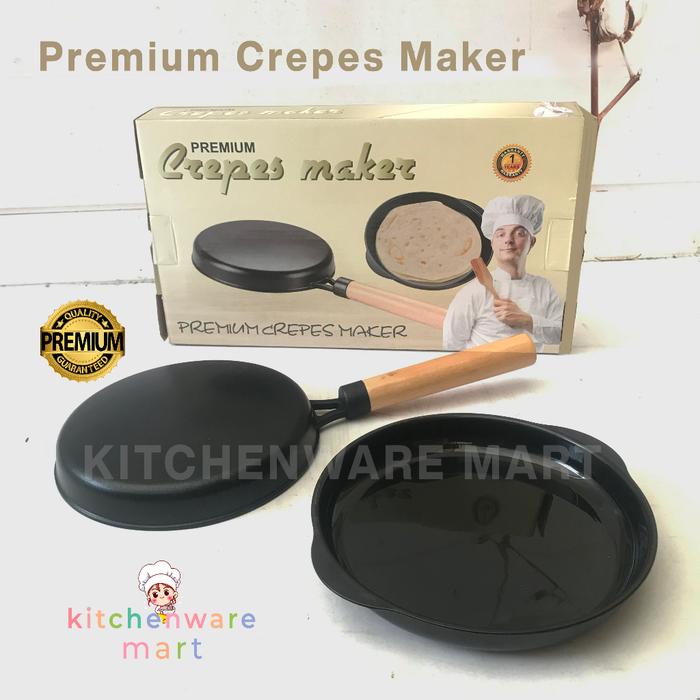 TERLARIS Premium Crepes maker - premium crepes terbalik - crepes kwalik cetakan crepes - Teflon ant