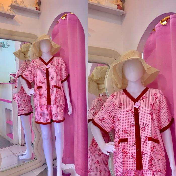 SET YOONA PDPD Homedress by AaUnderwear Untuk cantik di rumah Bahan rayon premium Ld 125 Pb 65 Ling