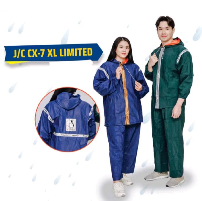 Jas Hujan Mantel Penguin's CX-7 Limited Type Jaket Celana pakai Scotlite ukuran XL Anti Bau Anti Air