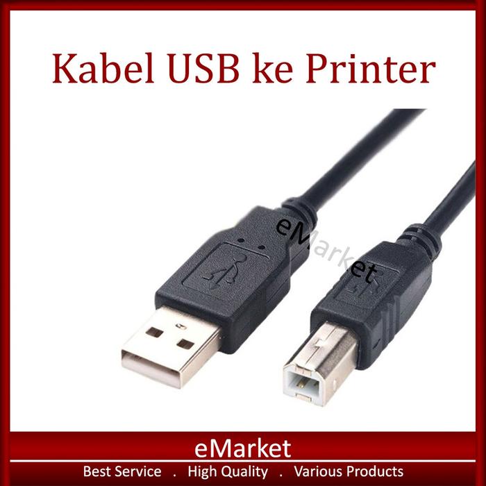 Kabel USB ke Printer / Scanner / FAX / Laptop PC
