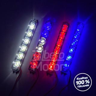 Lampu Motor LED DRL 2 Mode Strobo/Blitz