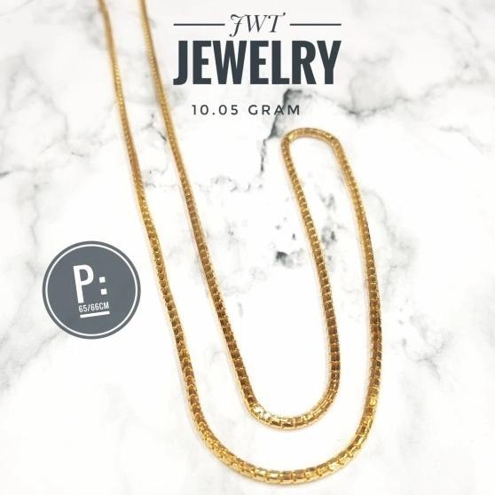 KALUNG PANJANG EMAS KUNING 700 ITALY MILANO