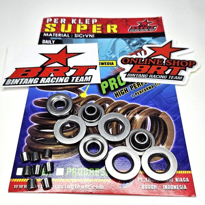 Retainer + Kuku Klep 4,5mm BRT Retenir Set Racing Universal Semua Motor Batang 4.5 Shim Klep 4,5 4.5