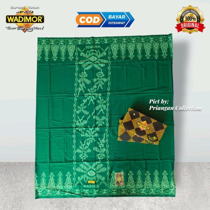 STOK TERBATAS SARUNG WADIMOR HIJAU pria dewasa ada tumpal sarung seragam NU ipnu ishari pesantren CO