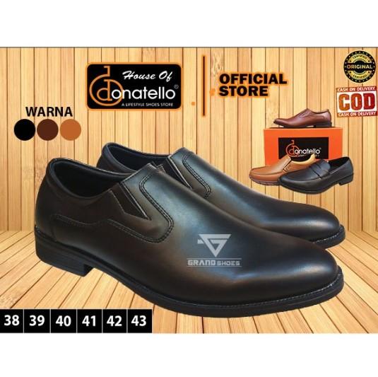 Donatello CC Sepatu pria formal formil slip on dan tali kantor anti slip kasual Original