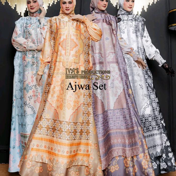 Ajwa dress set voal by Ivas production