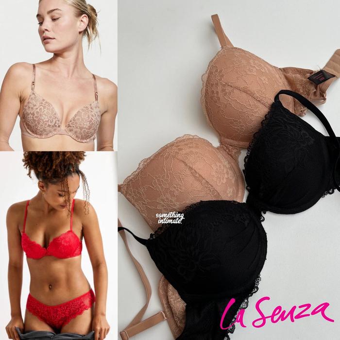 NEW!! Lasenza Remix Pushup Plunge Lace Seamless Cotton Bra Branded Jastip Bh La Senza Sisa Produksi 