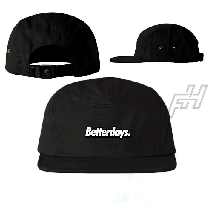 Topi 5 panel caps topi snapback distro pria/wanita motif betterdays premium exlusive visor pendek