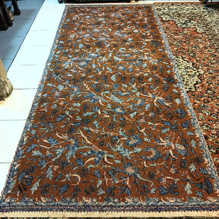 Kain batik full tulis asli tiga negri Tjoa Siang Gwan latar sogan canting alusan